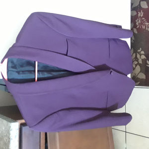 purple 1 button blazer 38R